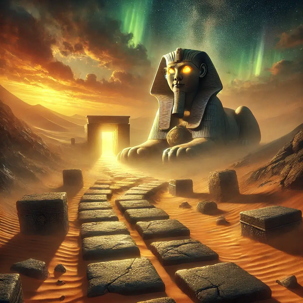 Esfinge custodiando el camino cuando la meta está cerca